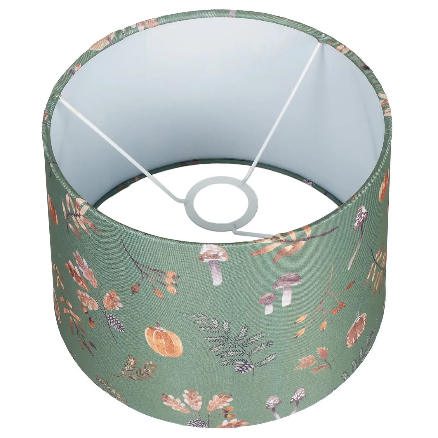 Woodland Autumn Lamp Shade - Green