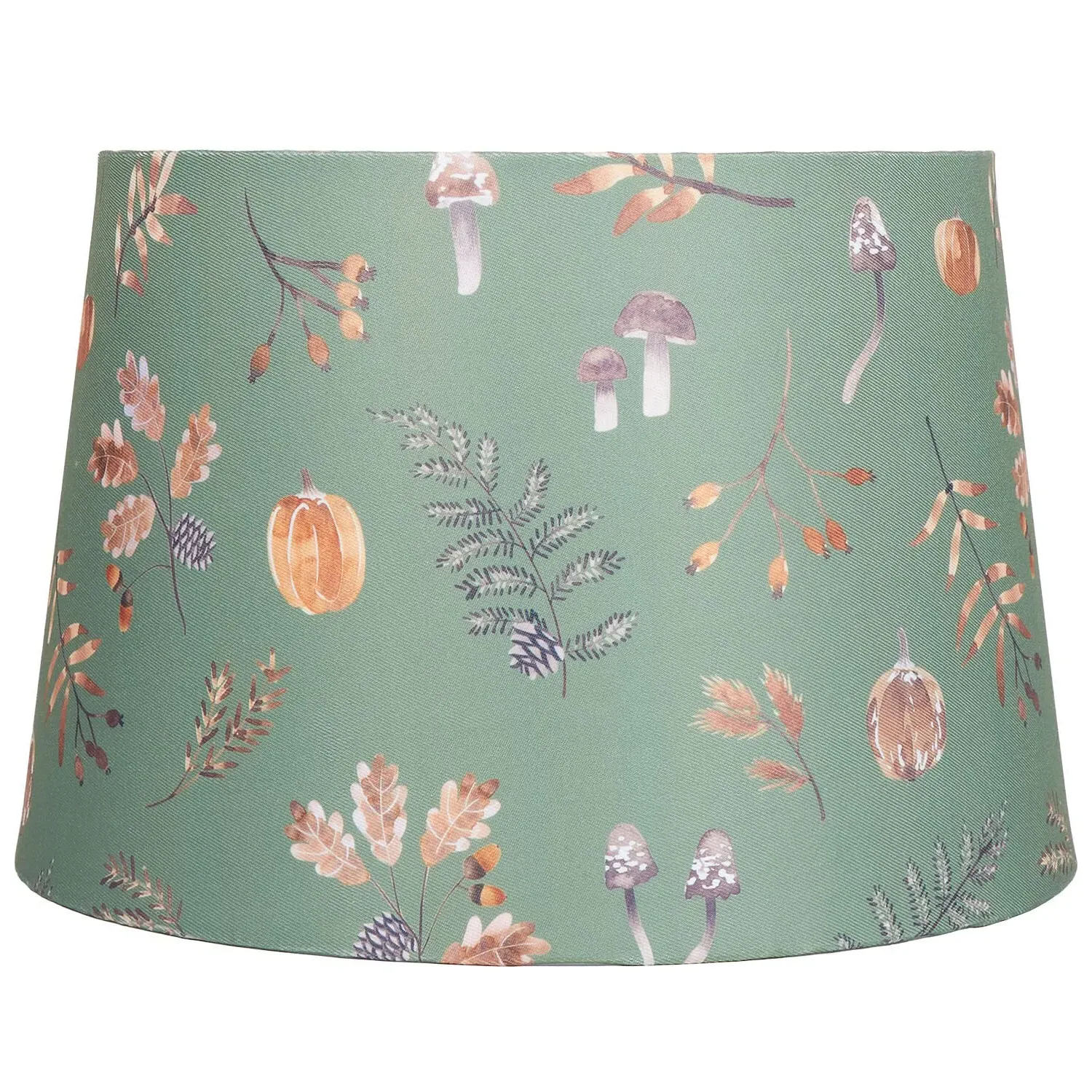 Woodland Autumn Lamp Shade - Green