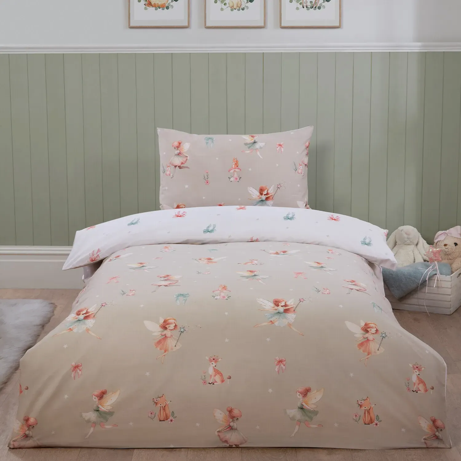 Woodland Ballerina Natural Duvet Set - Natural