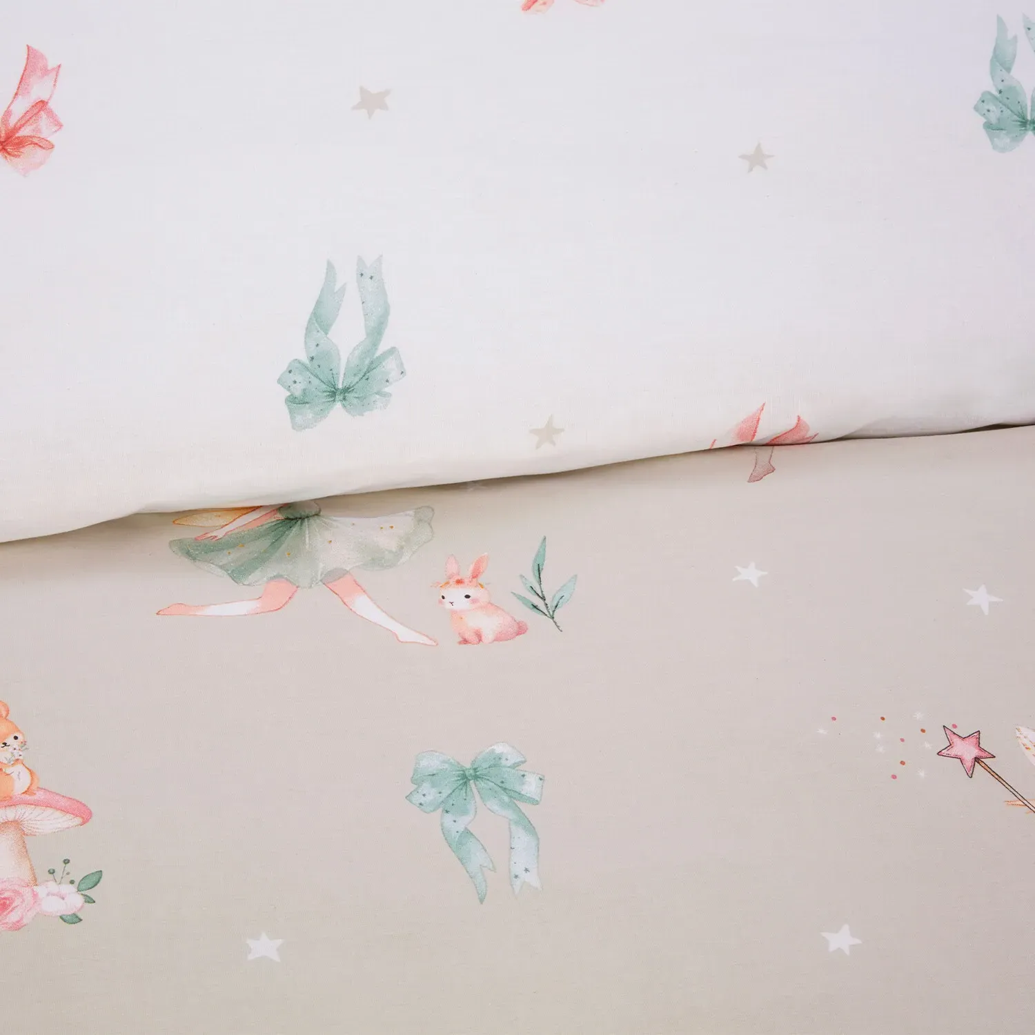 Woodland Ballerina Natural Duvet Set - Natural