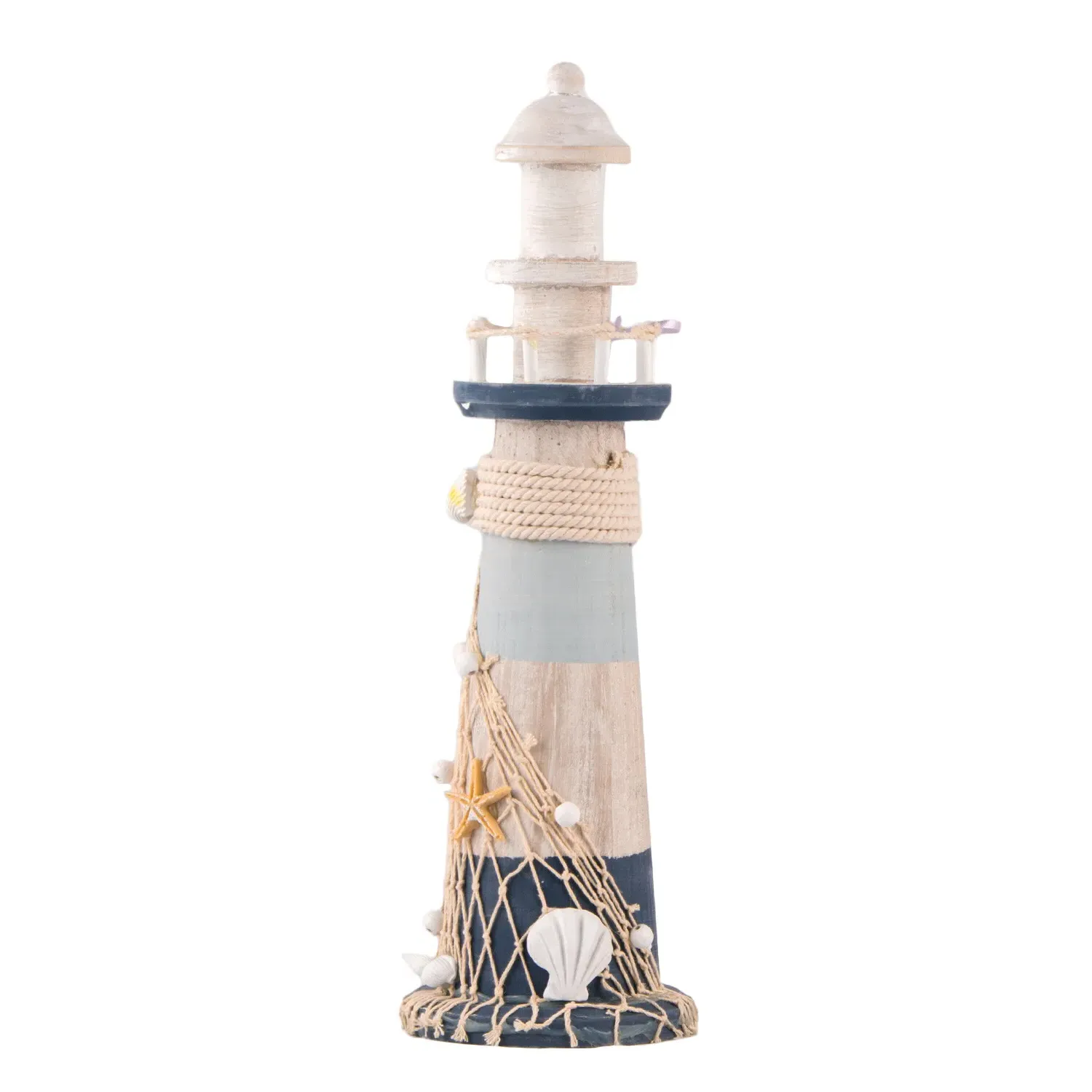 Woodwash Lighthouse Decoration Ornament - Blue and White