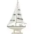 Woodwash Sail Boat Ornament - White and Blue