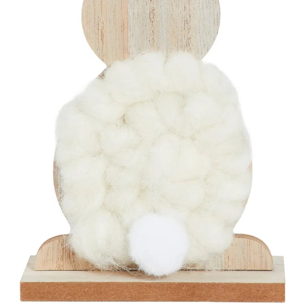 Woolly Bunny Ornament - Natural