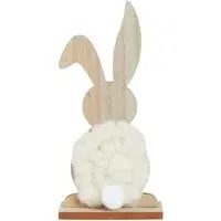 Woolly Bunny Ornament - Natural