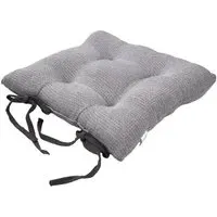 Woven Dobby Seat Pad - Grey