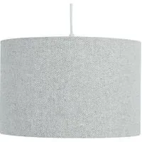 Woven Drum Lamp Shade - Grey