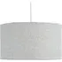 Woven Drum Lamp Shade - Grey