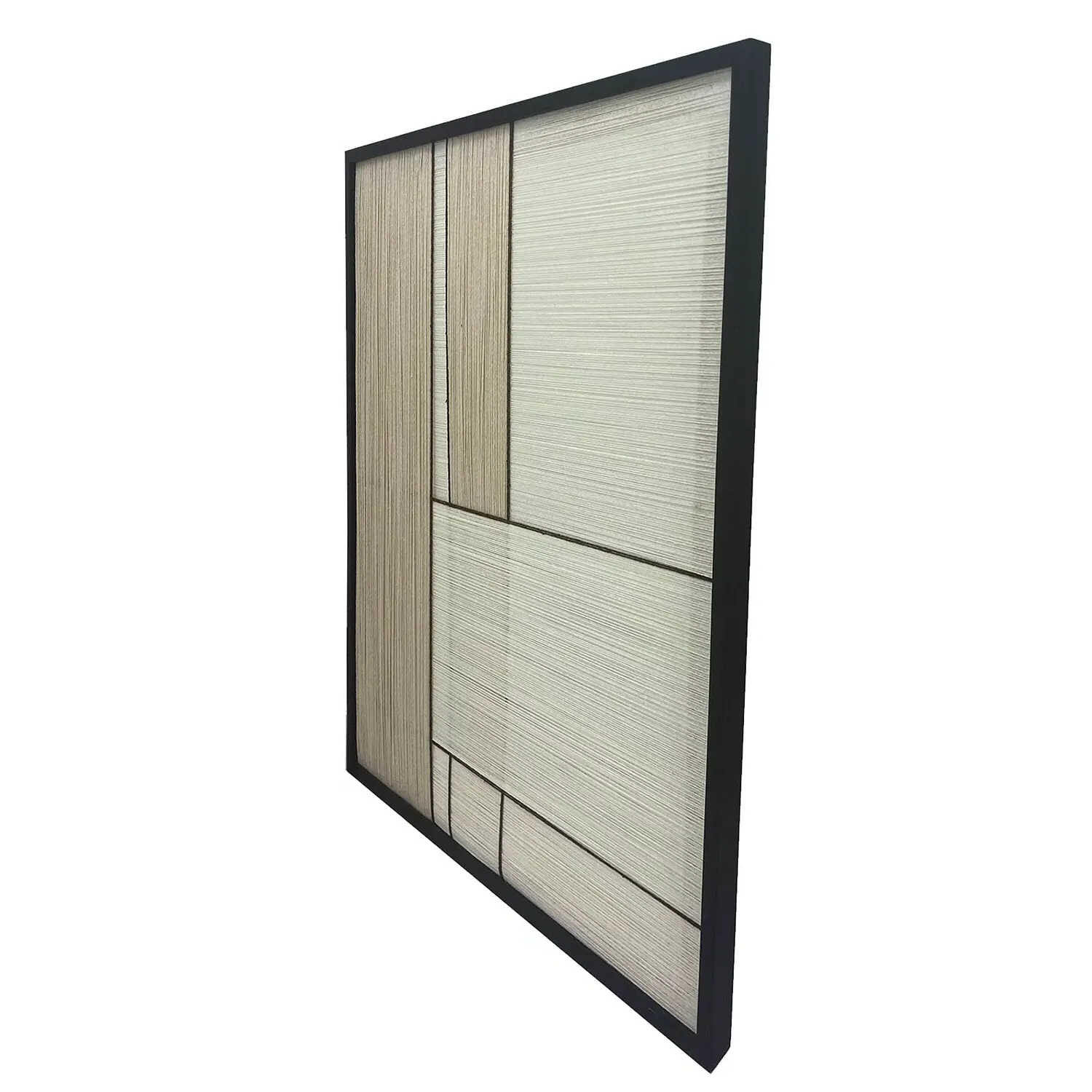 Woven Neutrals Framed Art - Brown