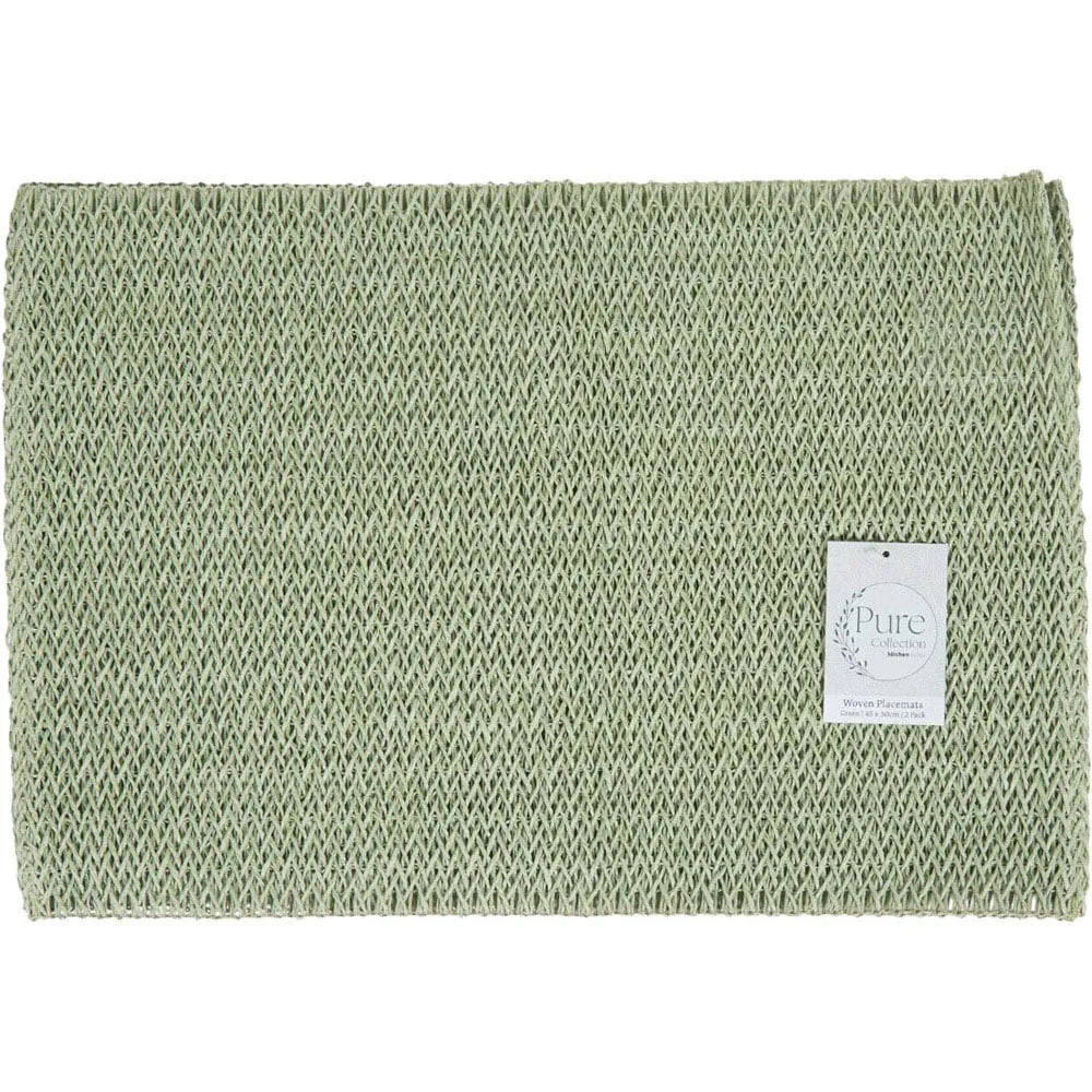Woven Placemats - Green image