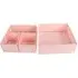 Woven Storage Baskets 4 Pack - Pink