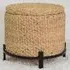 Woven Storage Footstool - Natural, Brown