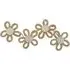 Woven Trailing Flower Wall Art - Brown