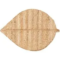 Wye Leaf Shape Jute Placemats - Brown