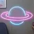XL Planet Neon Sign - White
