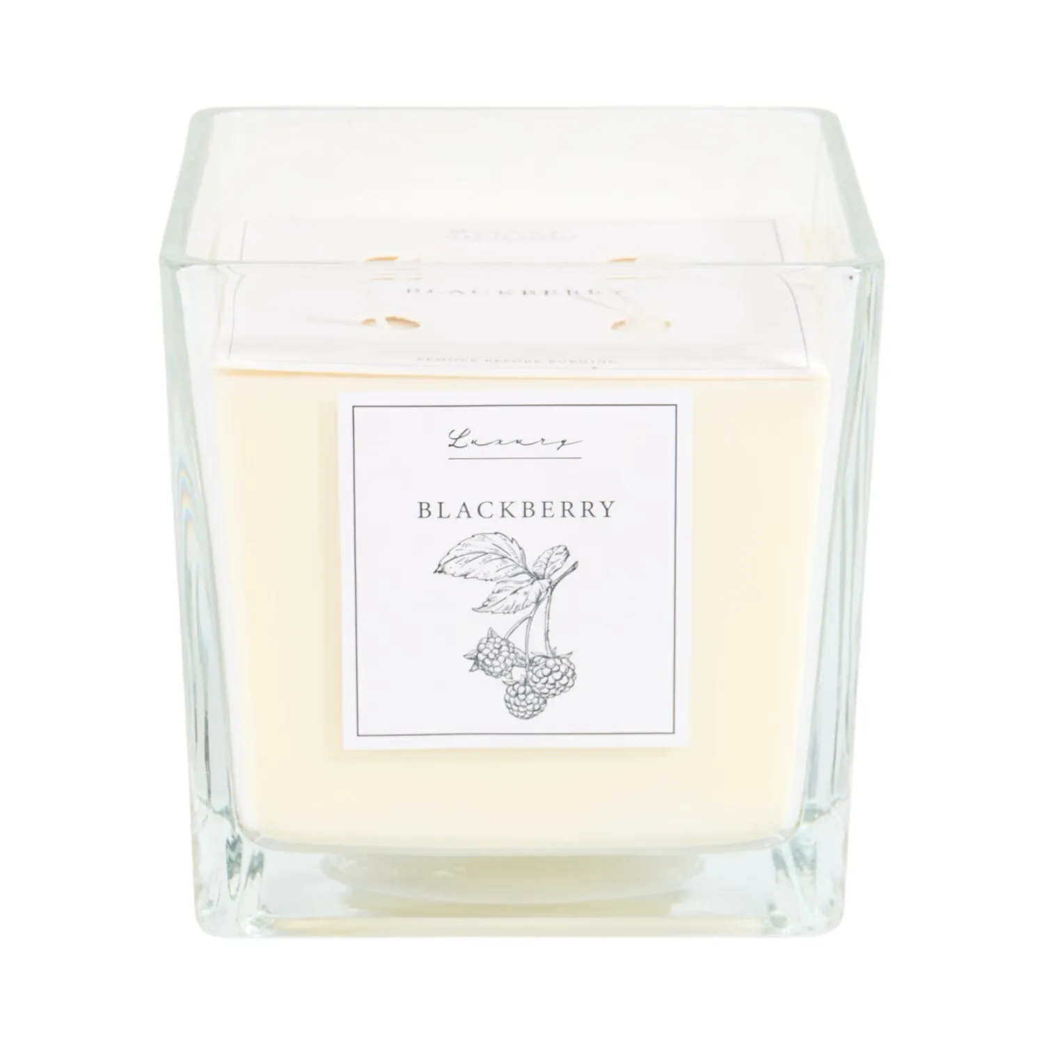 XL Square Candle - Blackberry