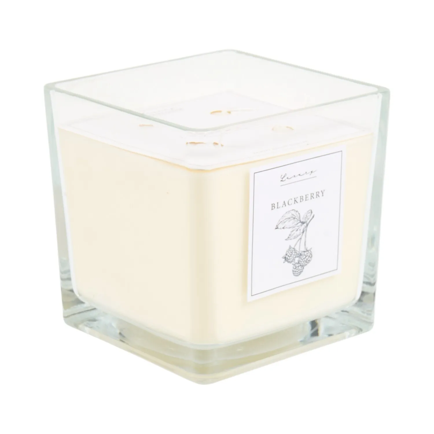 XL Square Candle - Blackberry
