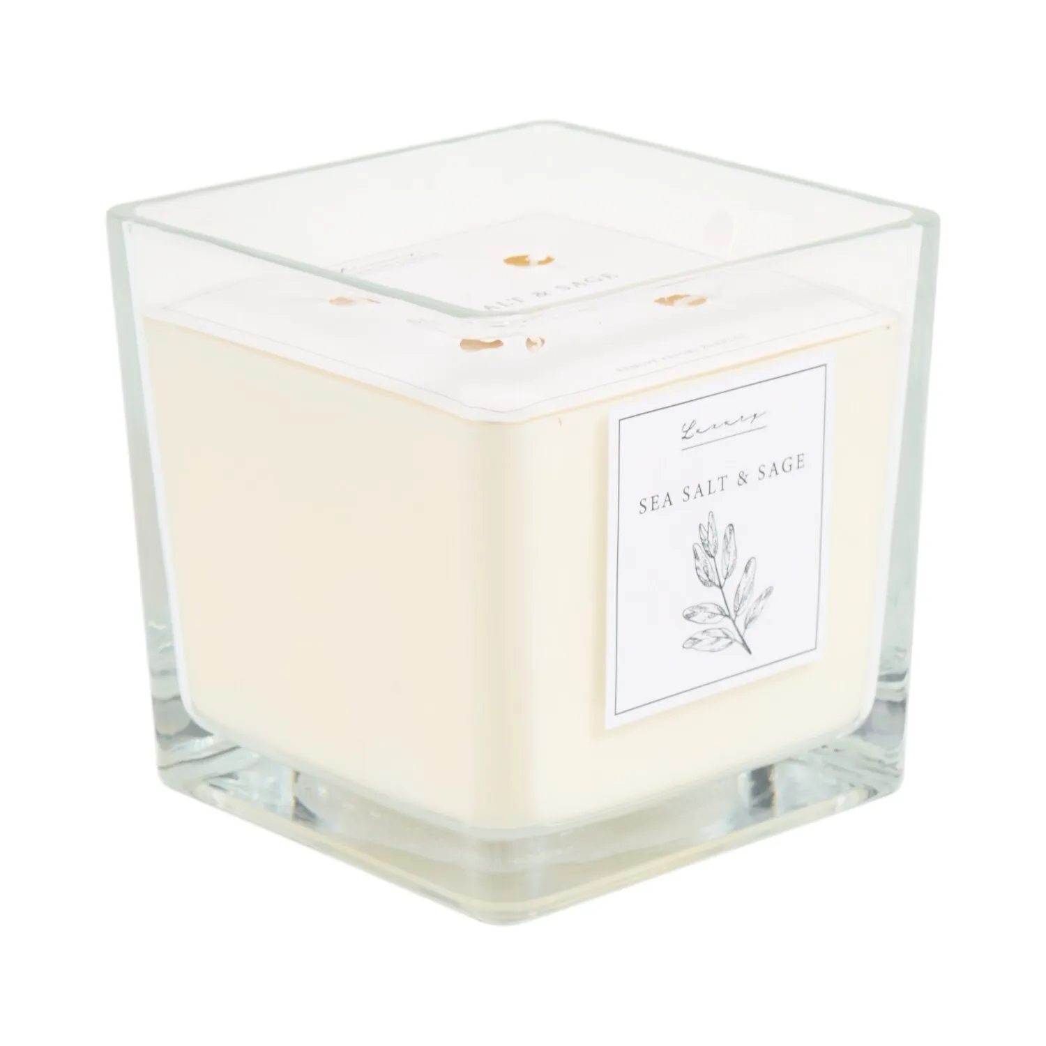 XL Square Candle Sea Salt and Sage