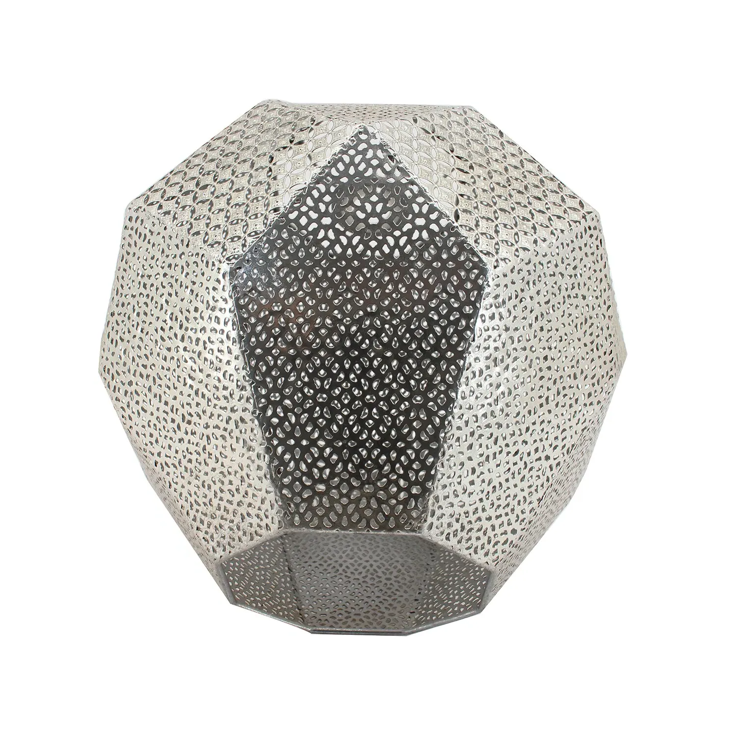 Yasmine Textured Lamp Shade - Silver