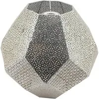 Yasmine Textured Lamp Shade - Silver