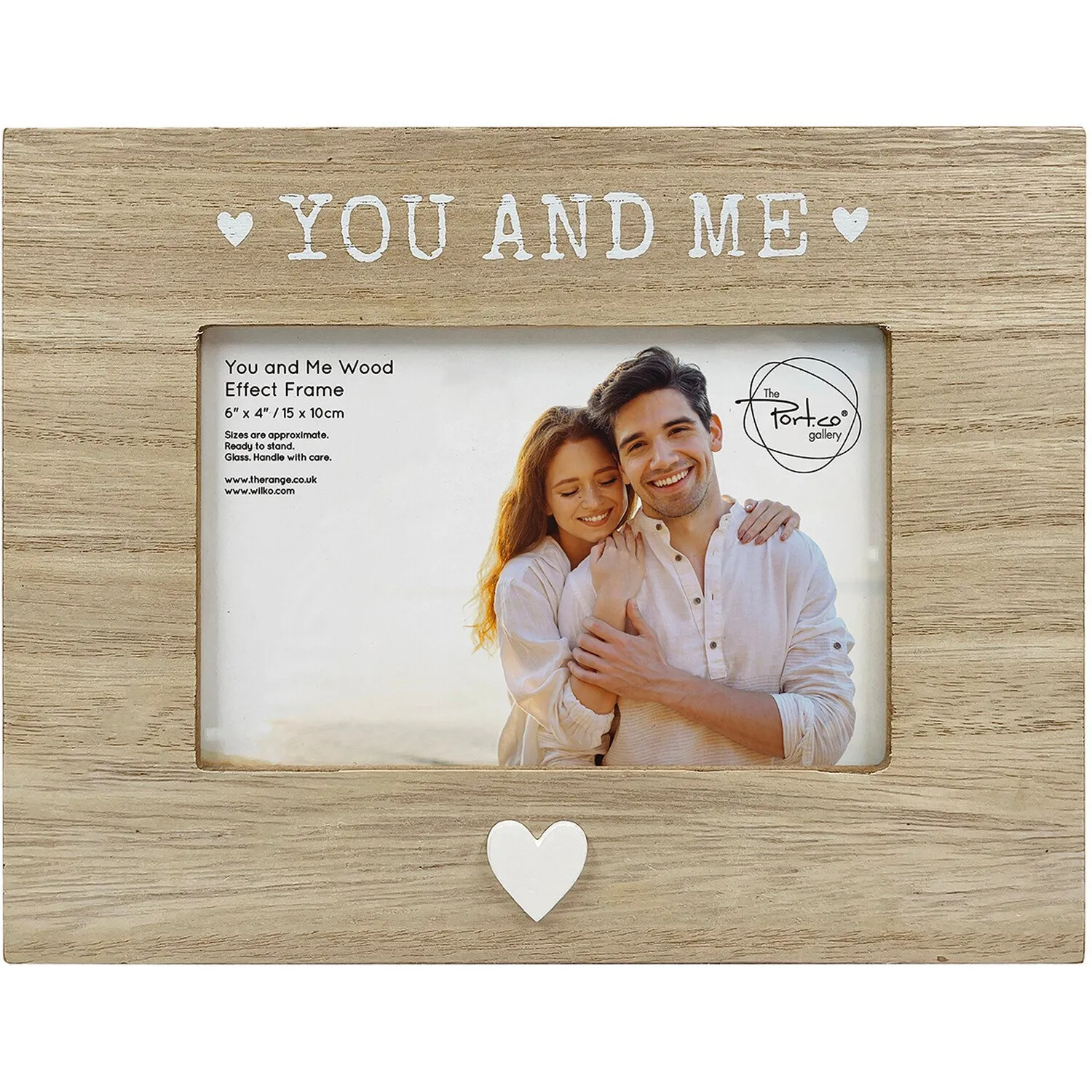 You and Me Rectangular Photo Frame - Wood image