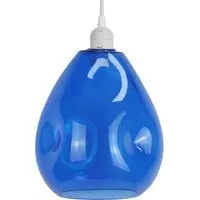 Zane Glass Pendant Light - Blue