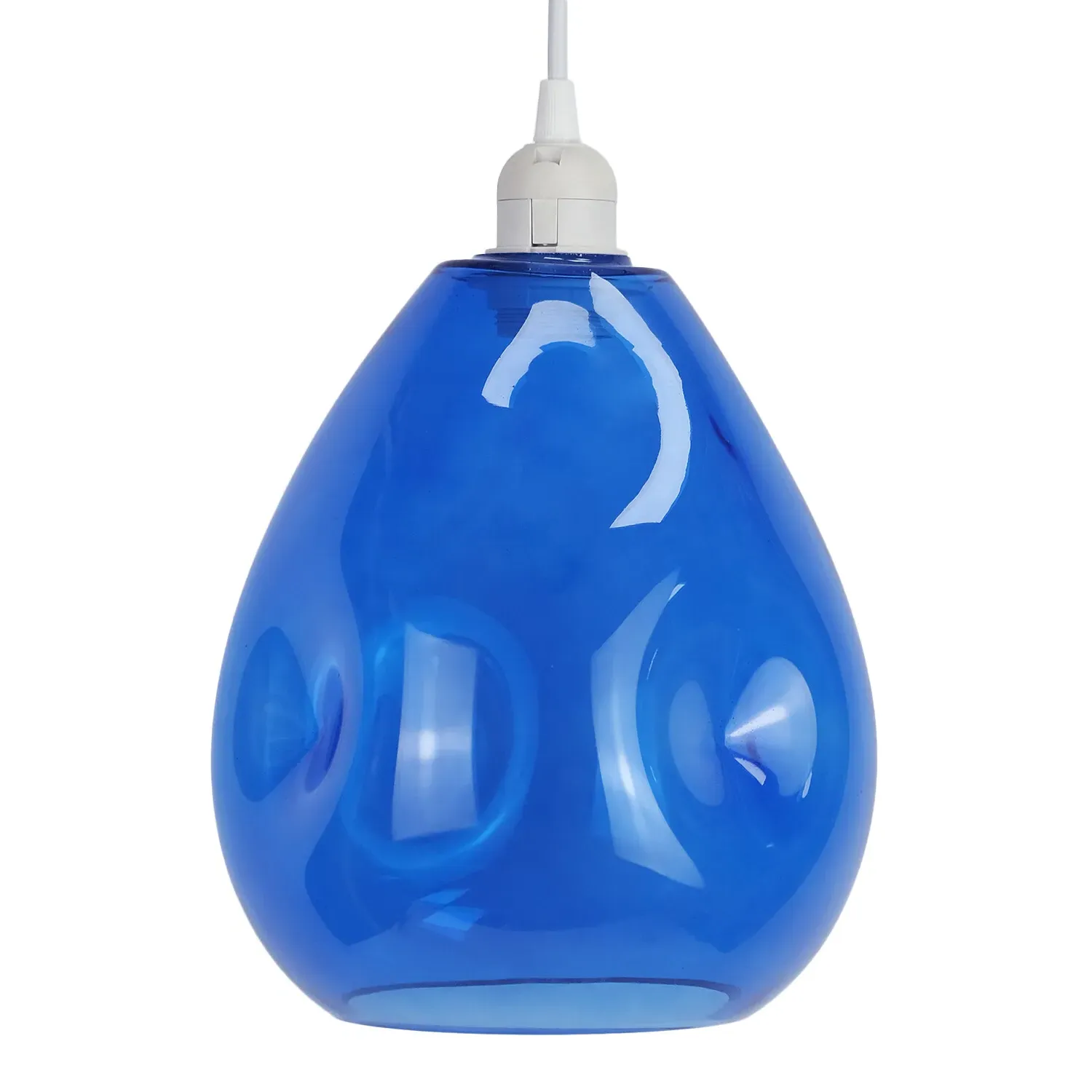 Zane Glass Pendant Light - Blue image