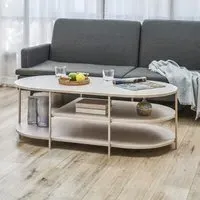 Zara Coffee Table - Beige, MDF