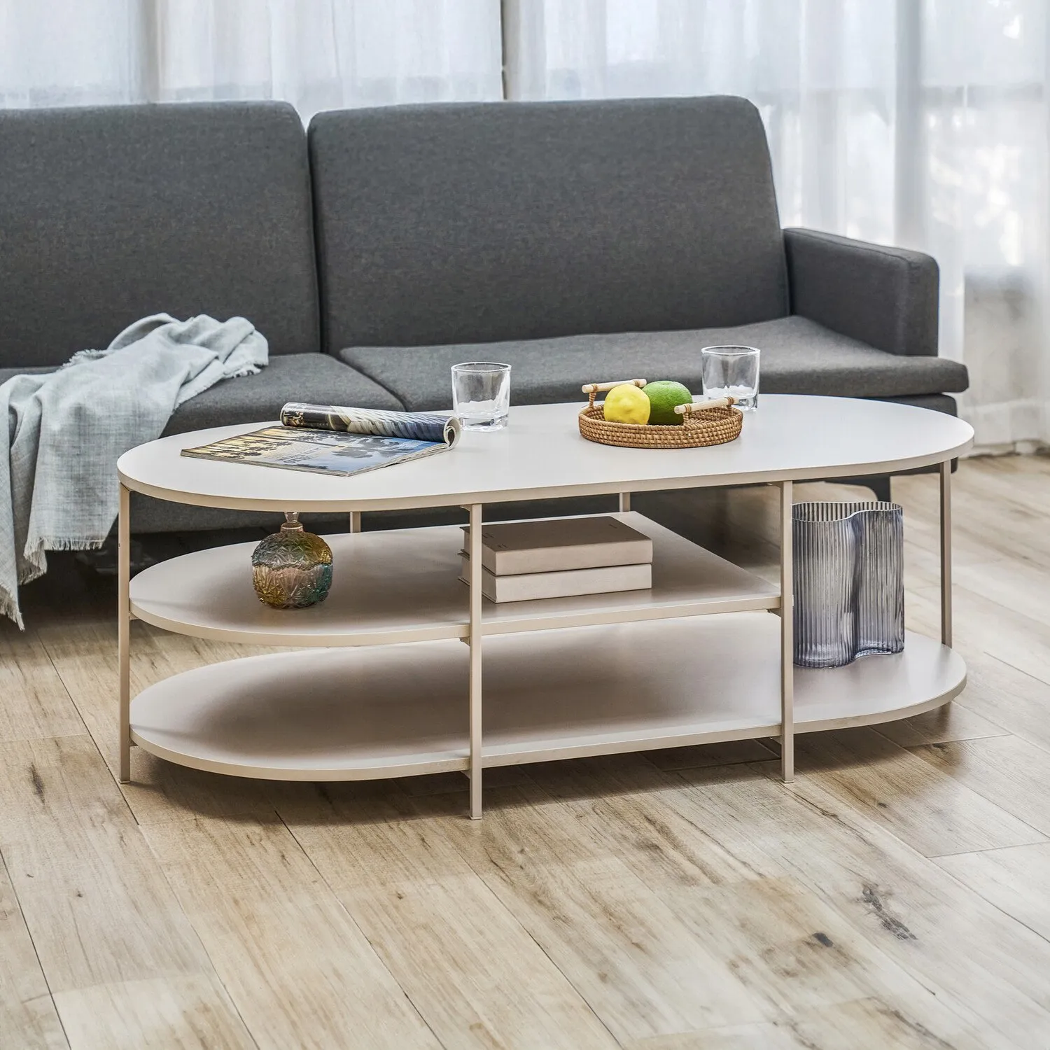 Zara Coffee Table - Beige, MDF image