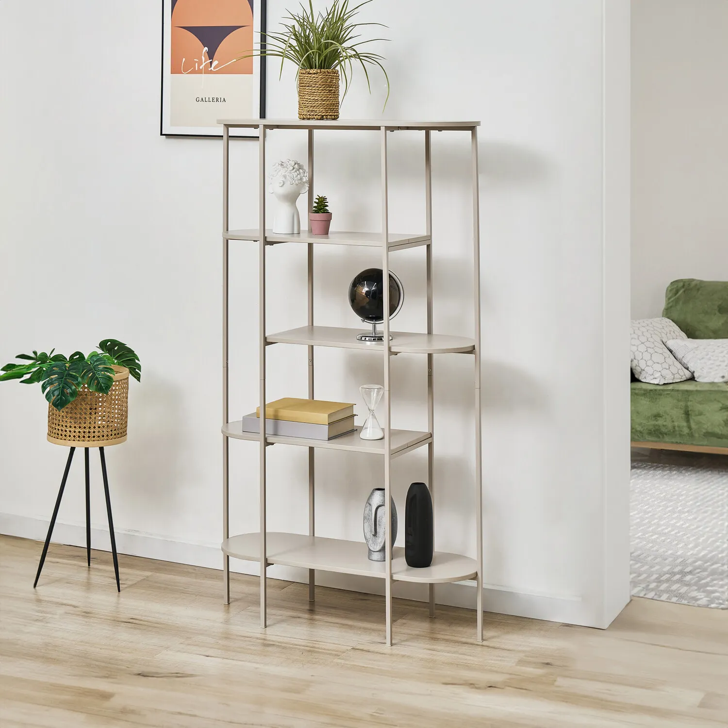 Zara Open Shelf Unit - Beige