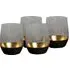 Zari Set of 4 Tumblers - Black, Gold