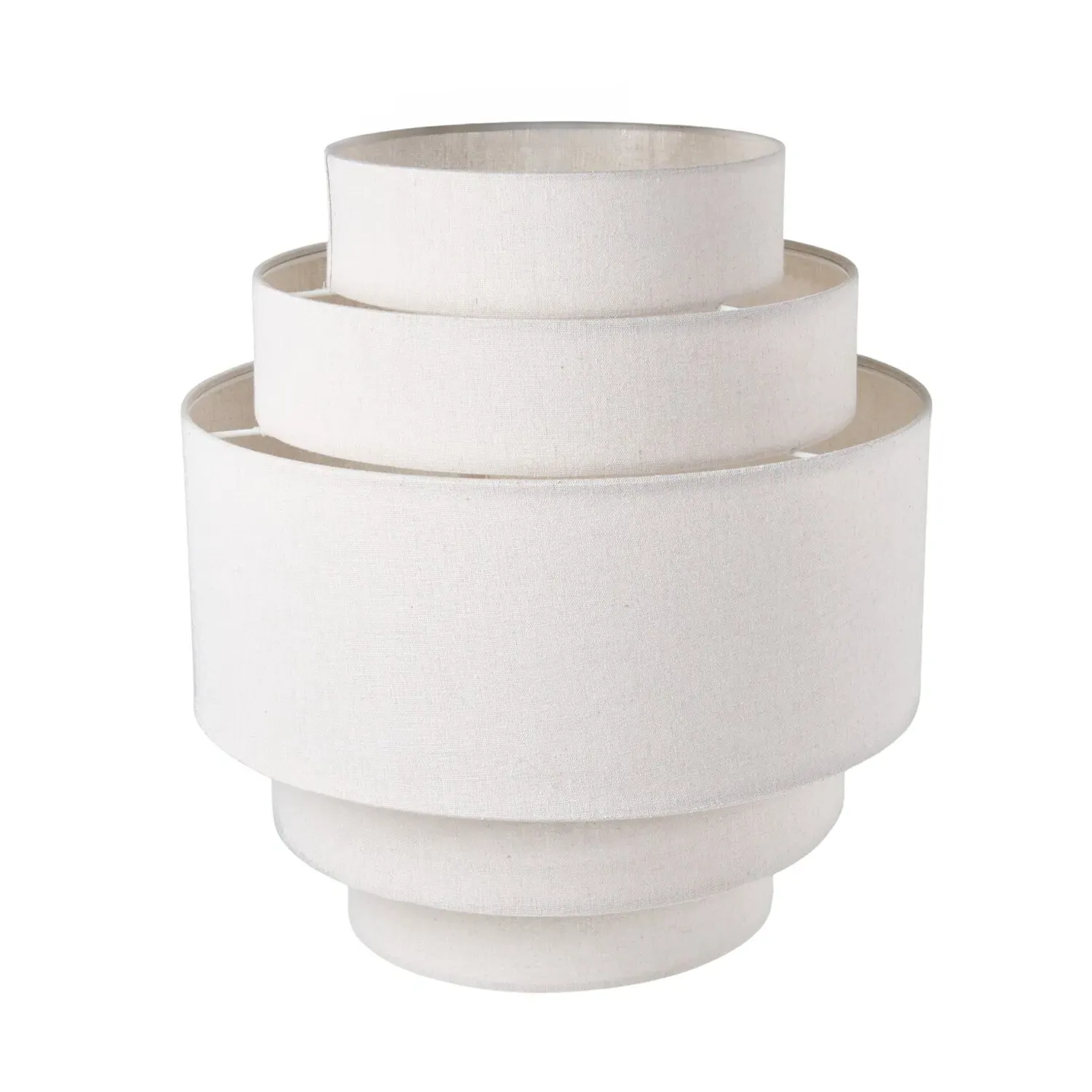 Zariah 3 Tier Lamp Shade - Beige, Linen