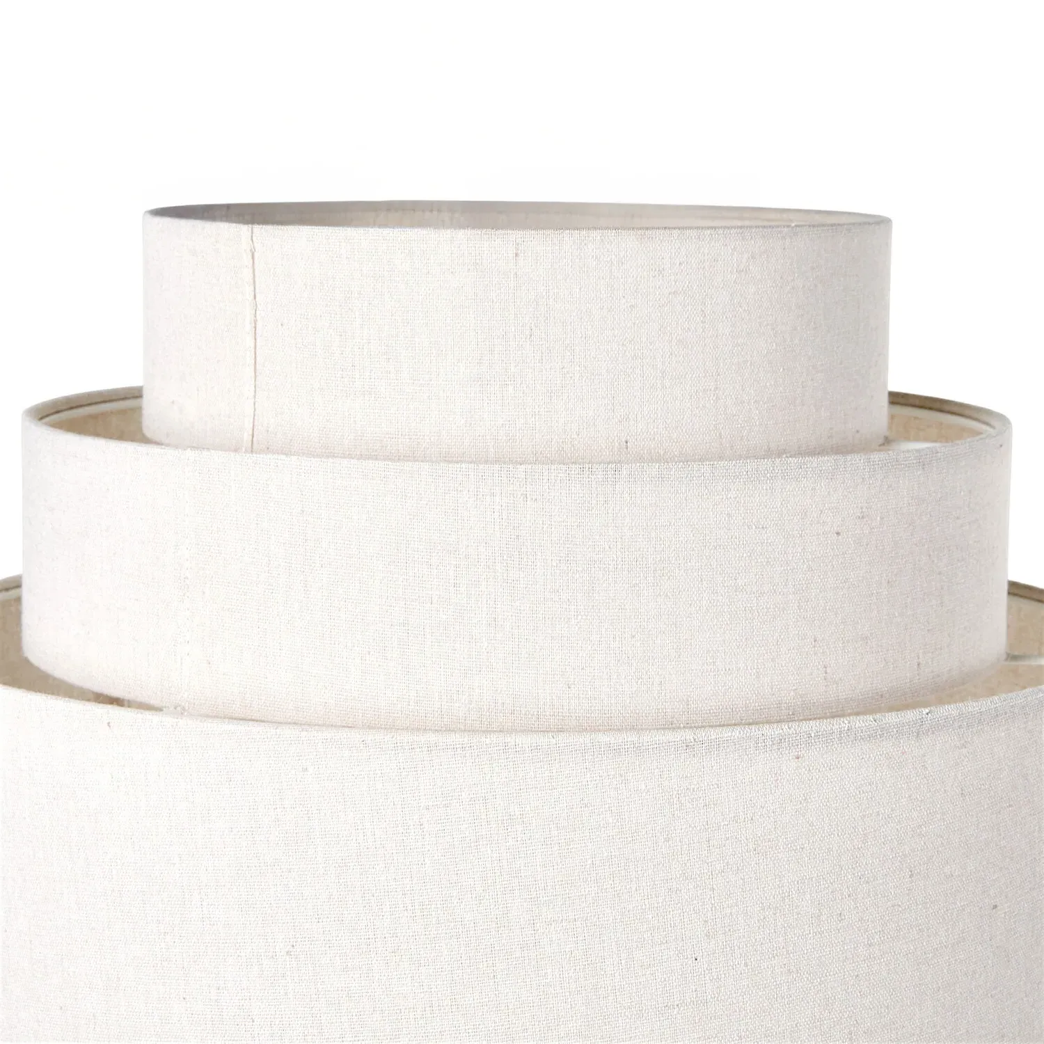 Zariah 3 Tier Lamp Shade - Beige, Linen