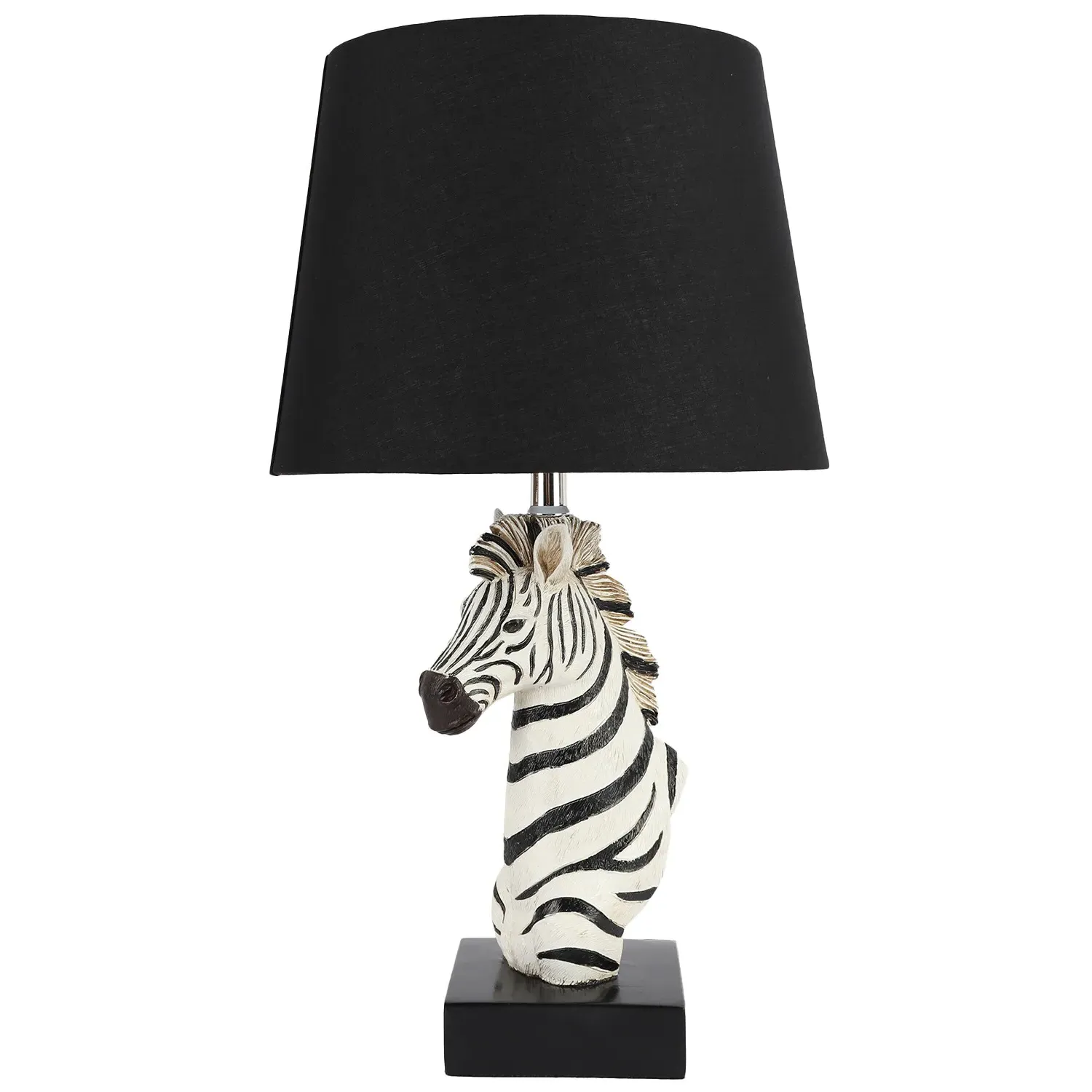 Zebra Shaped Table Lamp - Black and White