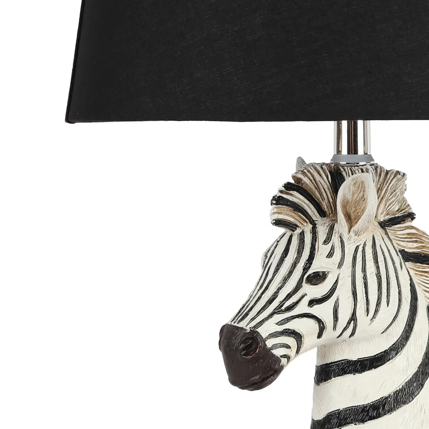 Zebra Shaped Table Lamp - Black and White
