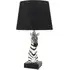 Zebra Shaped Table Lamp - Black and White