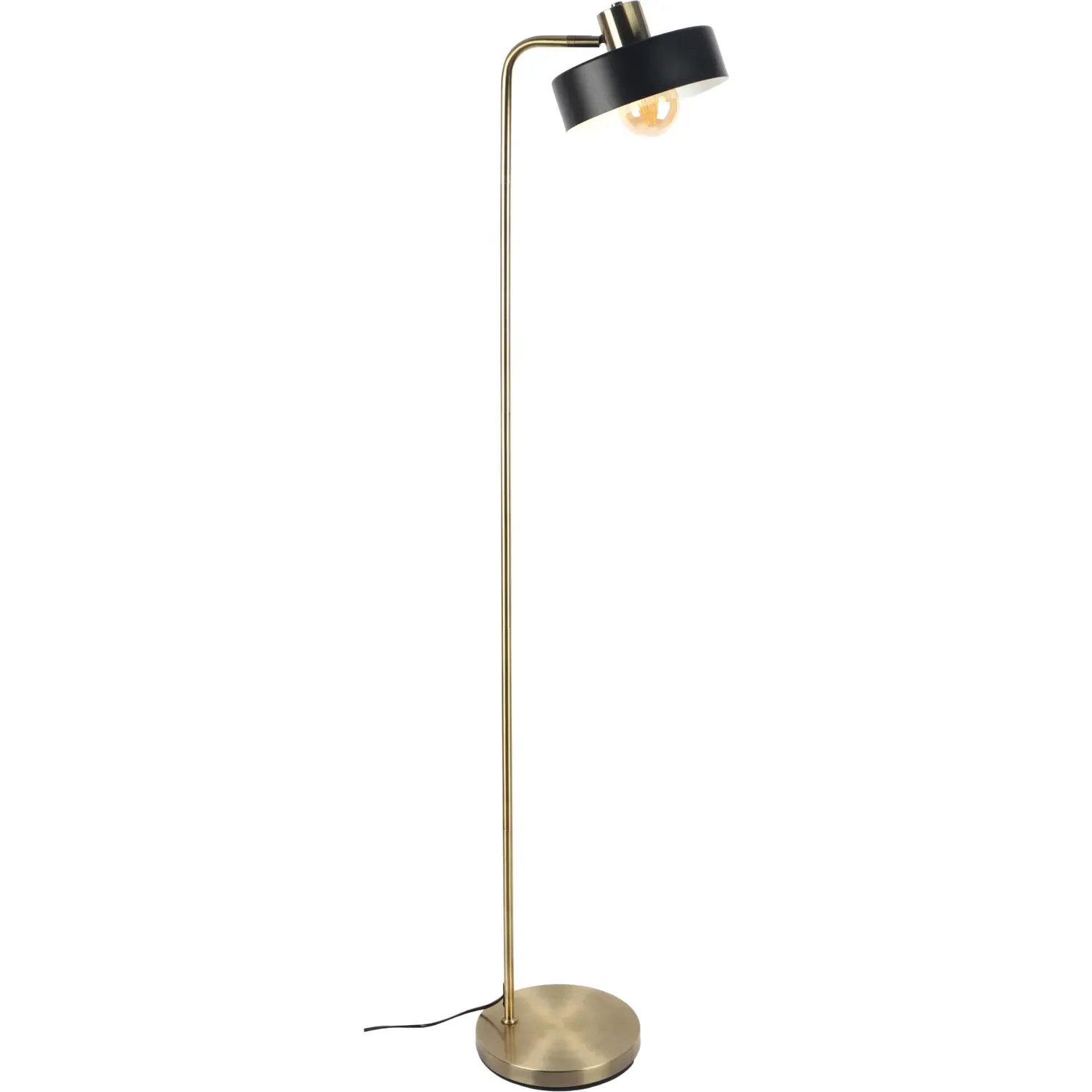 Zephyr Floor Lamp - Antique Brass, Metal
