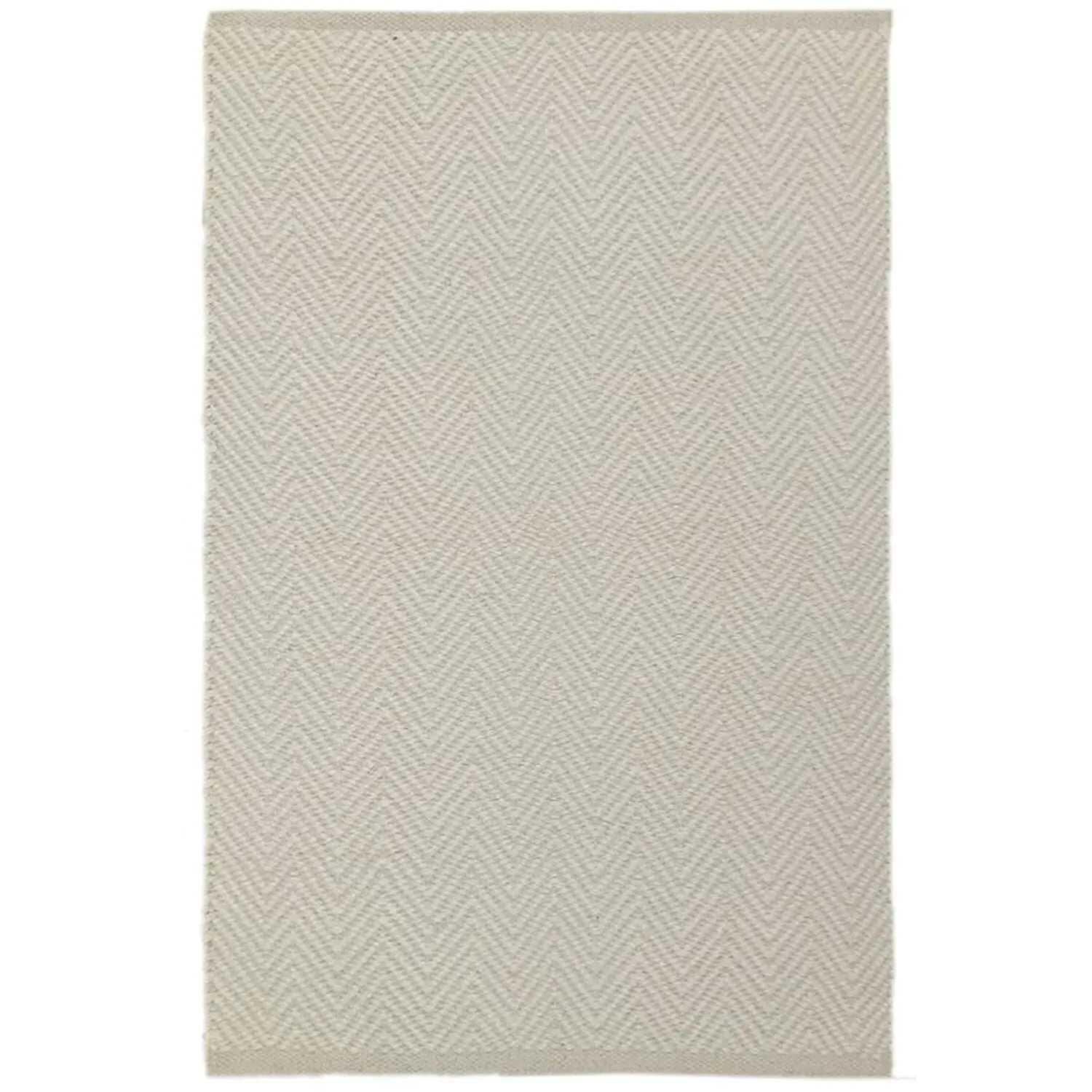 Zigzag Wave Rug - Cream, Cotton