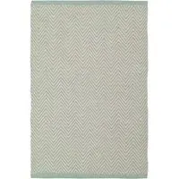Zigzag Wave Rug - Sage, Cotton