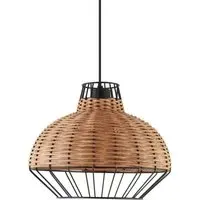 Zion Shade Light Shade - Black, Rattan