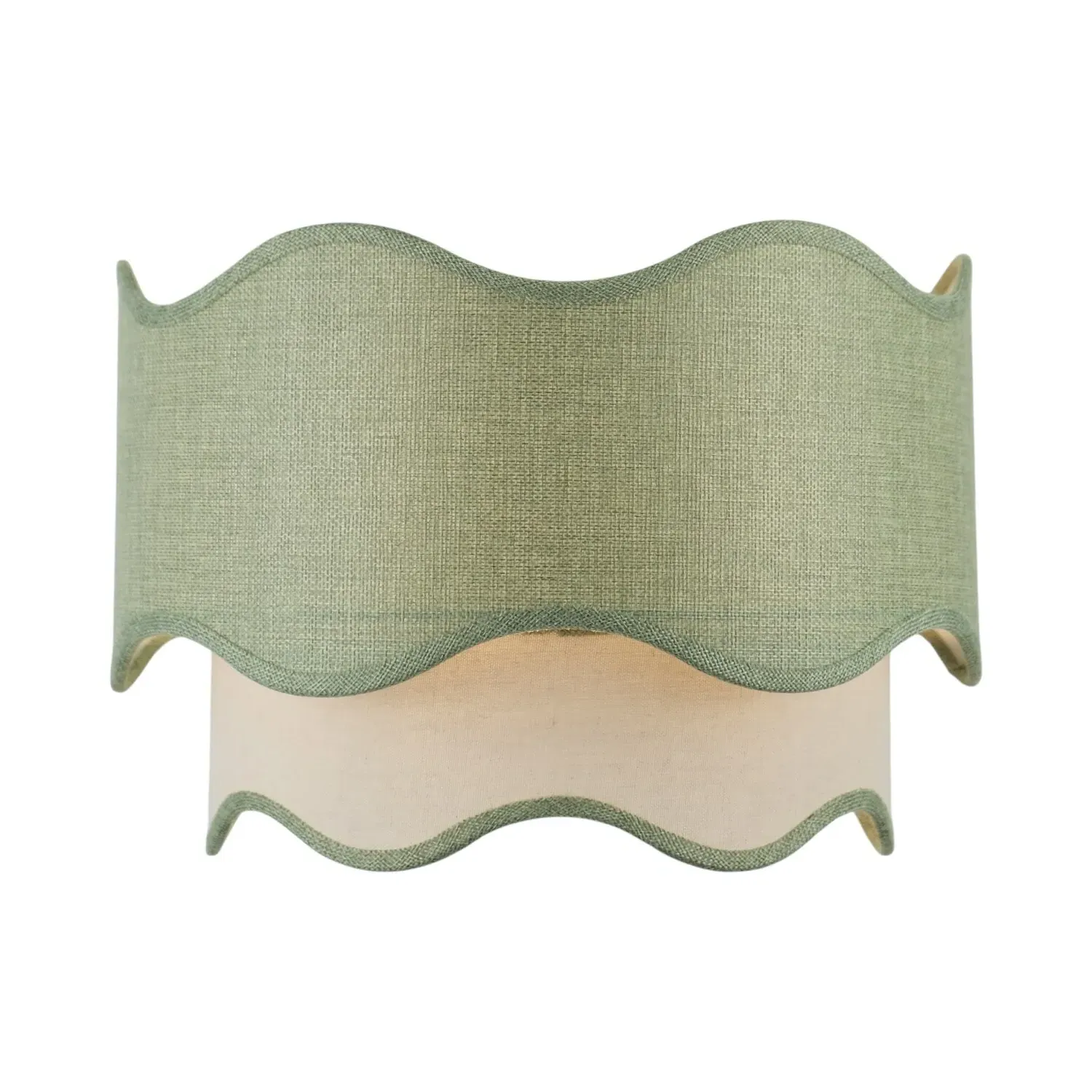 Zyla Two Tier Lamp Shade - Sage Green