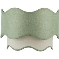 Zyla Two Tier Lamp Shade - Sage Green