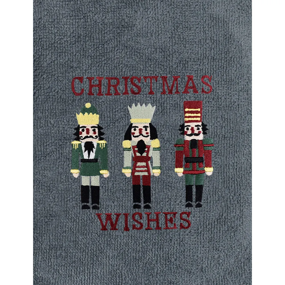 Nutcracker Hand Towel 2 Pack - Grey, Cotton
