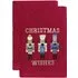 Nutcracker Hand Towel 2 Pack - Red, Cotton