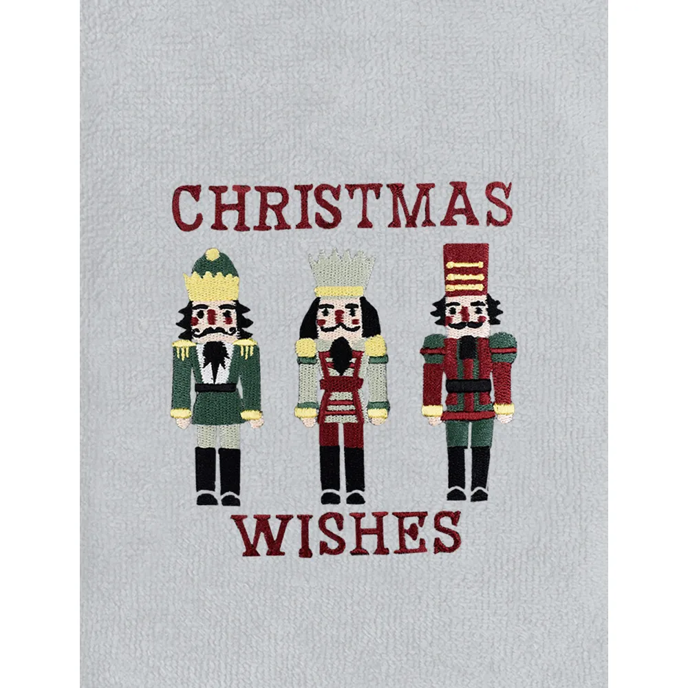 Nutcracker Hand Towel 2 Pack - White, Cotton