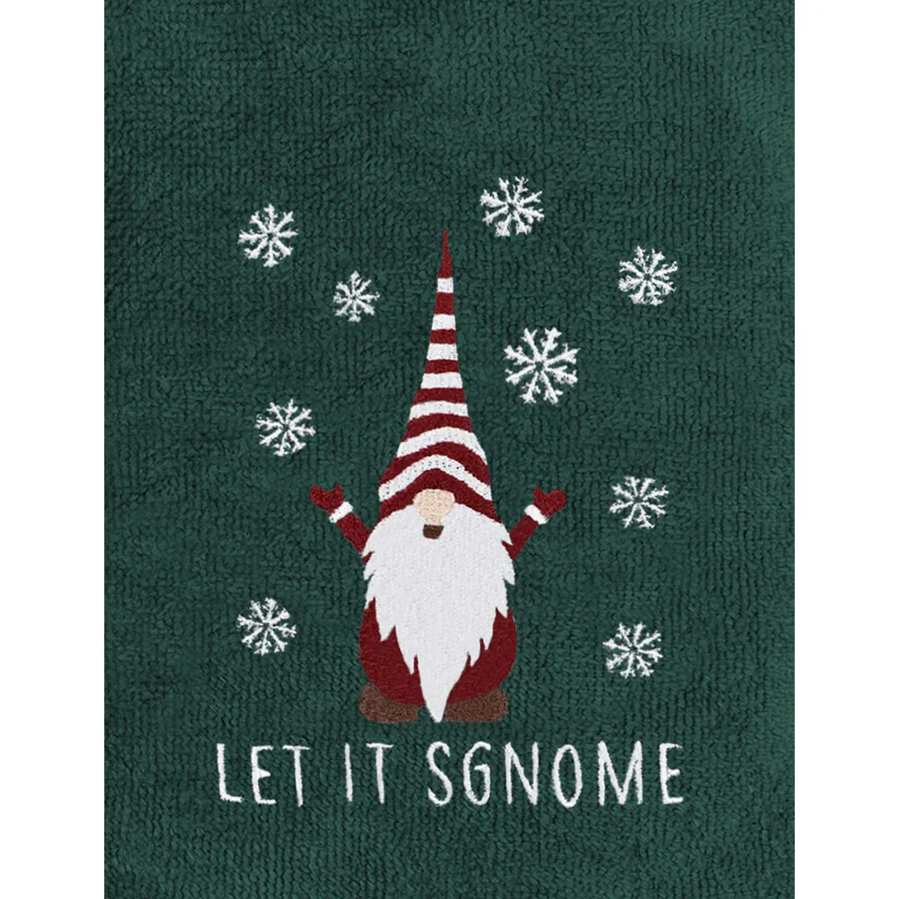 Xmas Gonks Hand Towel 2 Pack - Green