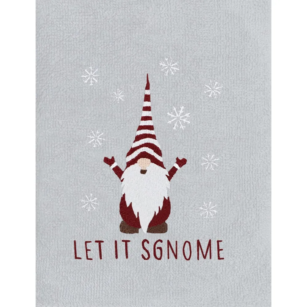 Xmas Gonks Hand Towel 2 Pack - White, Cotton