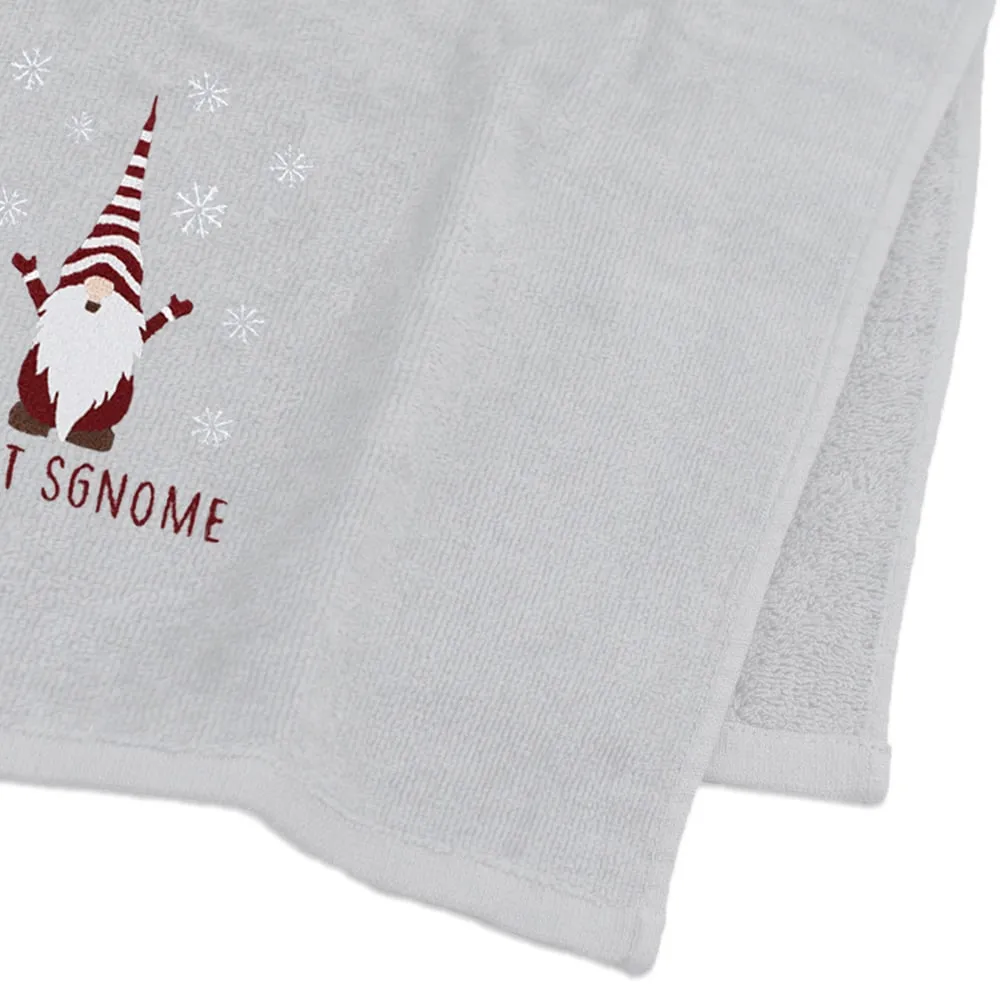 Xmas Gonks Hand Towel 2 Pack - White, Cotton
