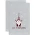 Xmas Gonks Hand Towel 2 Pack - White, Cotton