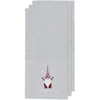 Xmas Gonks Tea Towel 3 Pack - White