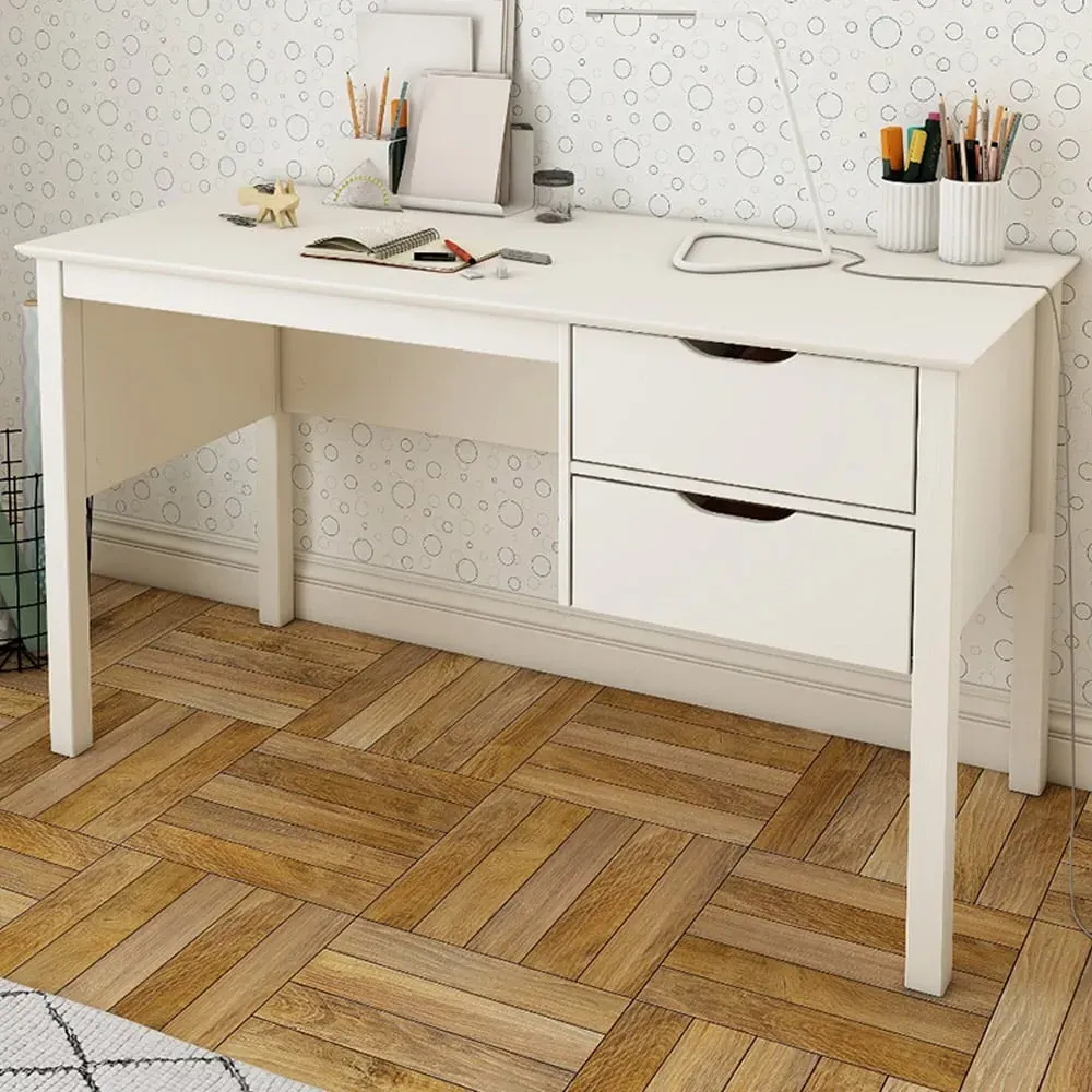 Aponi 2 Drawer Vanity Dressing Table - White, Pine image